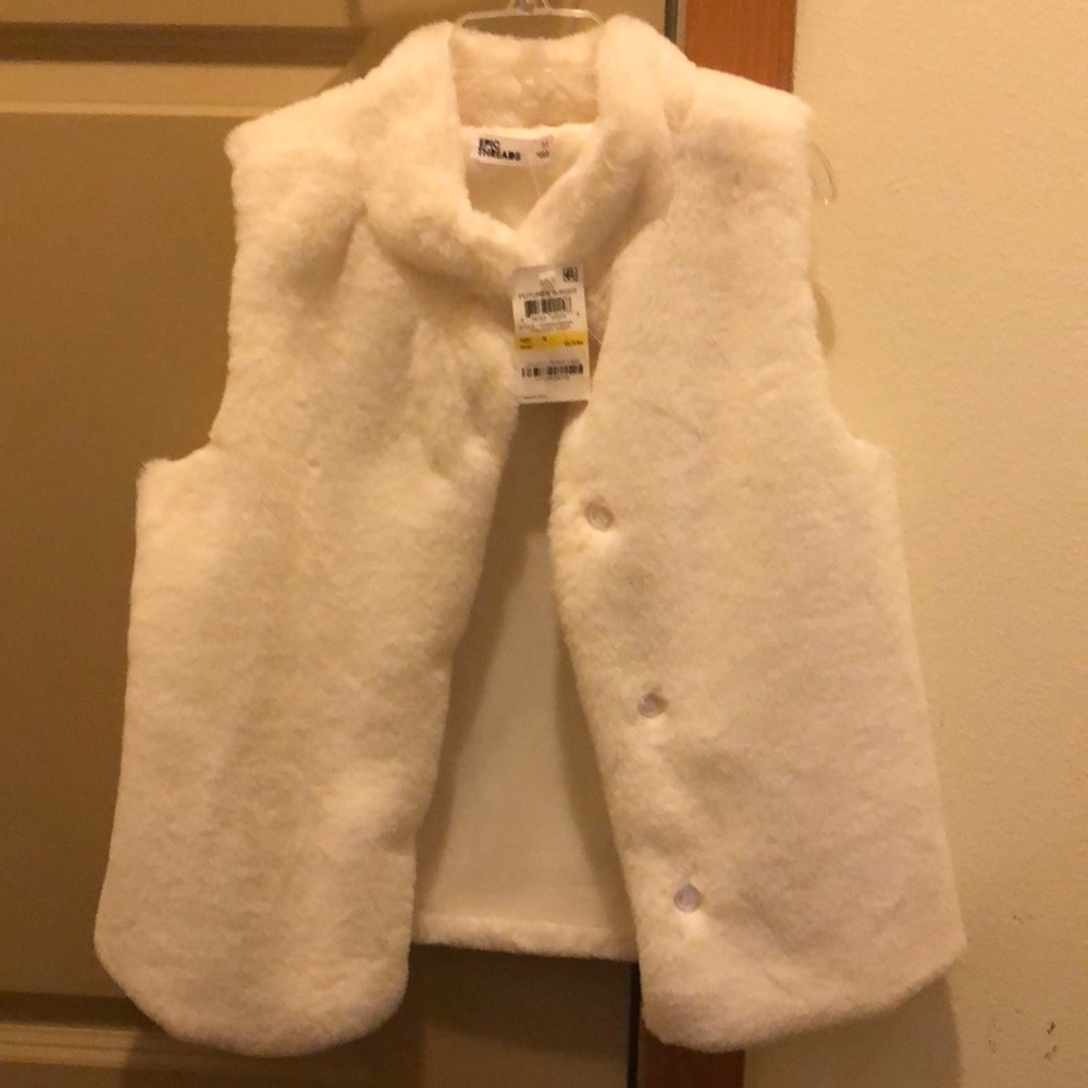 Girls Faux Fir Vest